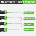 4Pcs Car Pick and Hook Set Automotive O Ring Oil Seal Gasket Puller Remover Craft Hand Tool Auto Disassembly Accessories - Image 6