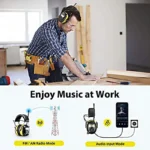 ARM NEXT Electronic Noise Reduction Earmuff Hearing Protector Headphone Digital AM/FM Radio Stereo Hearing Protection Ear Muffs - Image 3