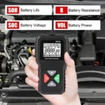 Battery System Detect 100-2000 CCA Car Battery Tool 6V 12V 24V Car Battery Tester Auto Battery Analyzer BM550 Black - Image 3