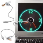 Hand Mini USB Fan Portable Gadgets Flexible Gooseneck LED Clock Cool For Laptop PC Notebook Real Time Display Durable Adjustable - Image 3