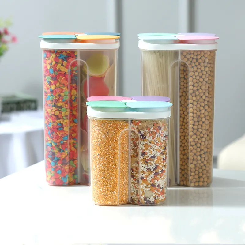 Kitchen-Storage-Box-Food-Storage-Containers-Plastic-Grain-Storage-Tank-Sealed-Moisture-Proof-with-Lid-Container.webp Kitchen Storage Box Food Storage Containers Plastic Grain Storage Tank Sealed Moisture Proof with Lid Container Kitchen Items - Image 1